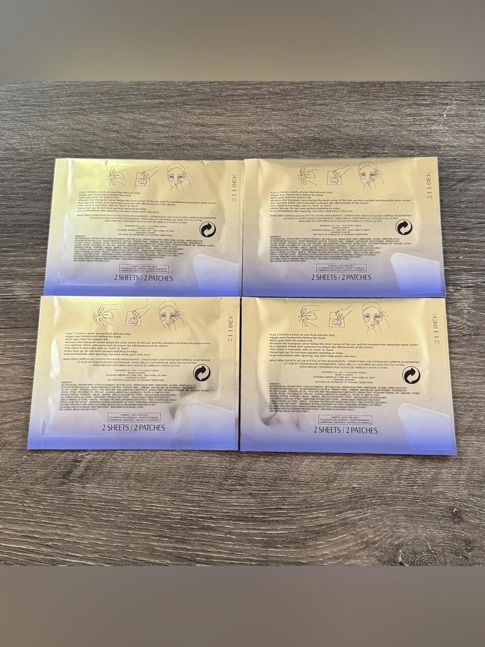 4x Vital Perfection Uplifting & Firming Express Eye Mask - Picture 2 of 2